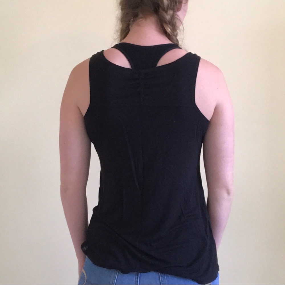 Black Yoga Tank Top - Picture 3 of 3